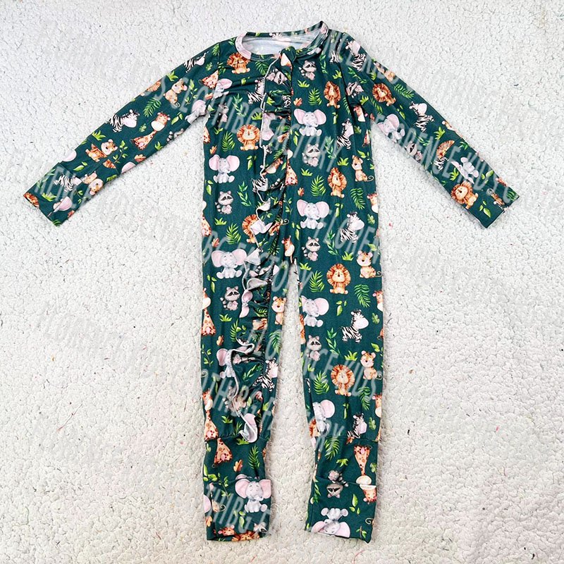 DH ODM Christmas fashion long sleeve infant toddler girls pink zippys jumpsuit bamboo baby romper