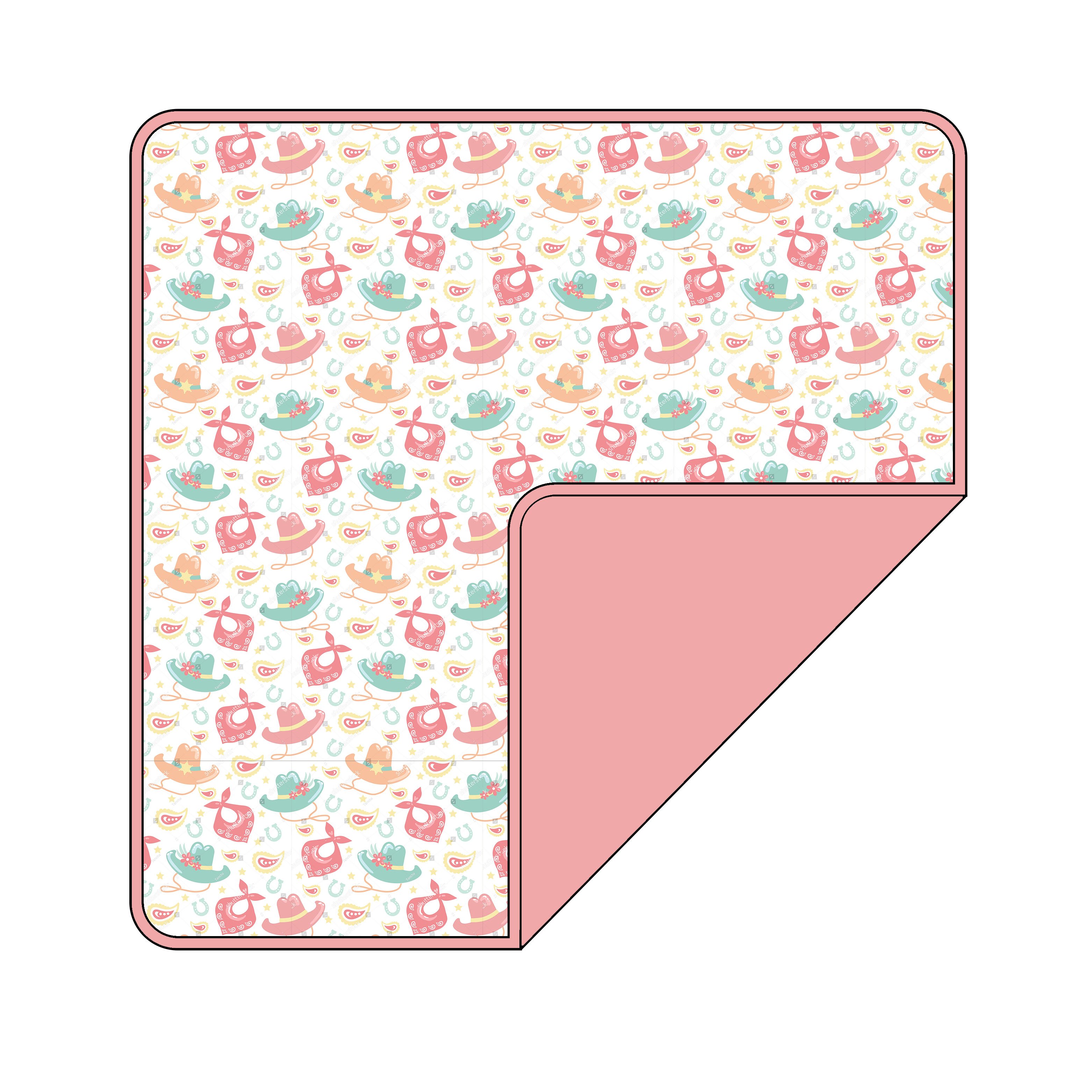 West Cowboy Theme Printing Bamboo Toddler Baby Romper Customized Bamboo Baby Blanket