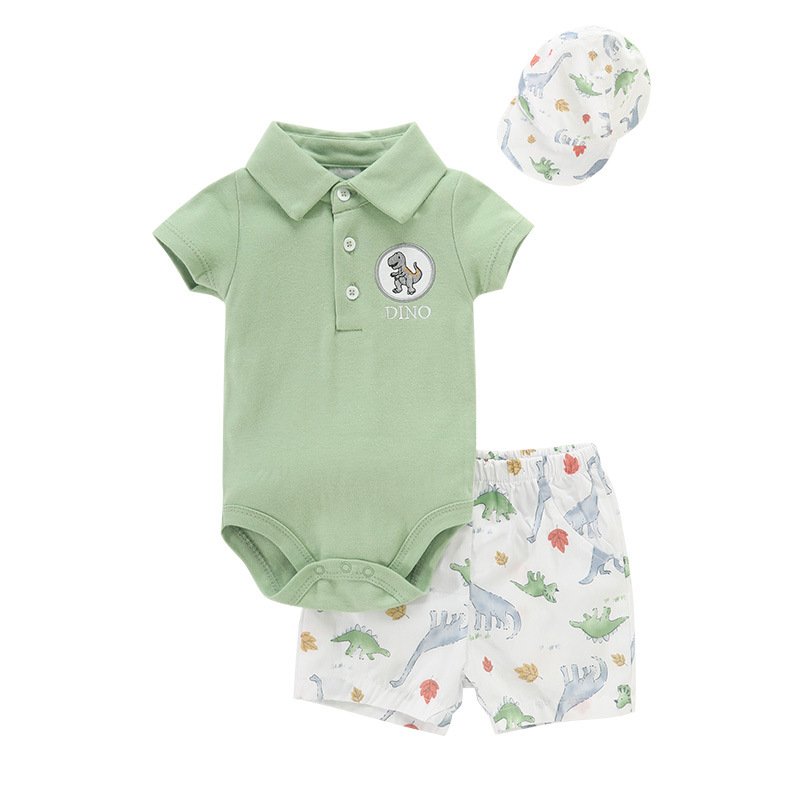 Sleepsuit Clothes Infant Boys Girls Wholesale Newborn Toddler Cotton short Sleeve Jumpsuit Bodysuit Cartoon Print Baby Romper