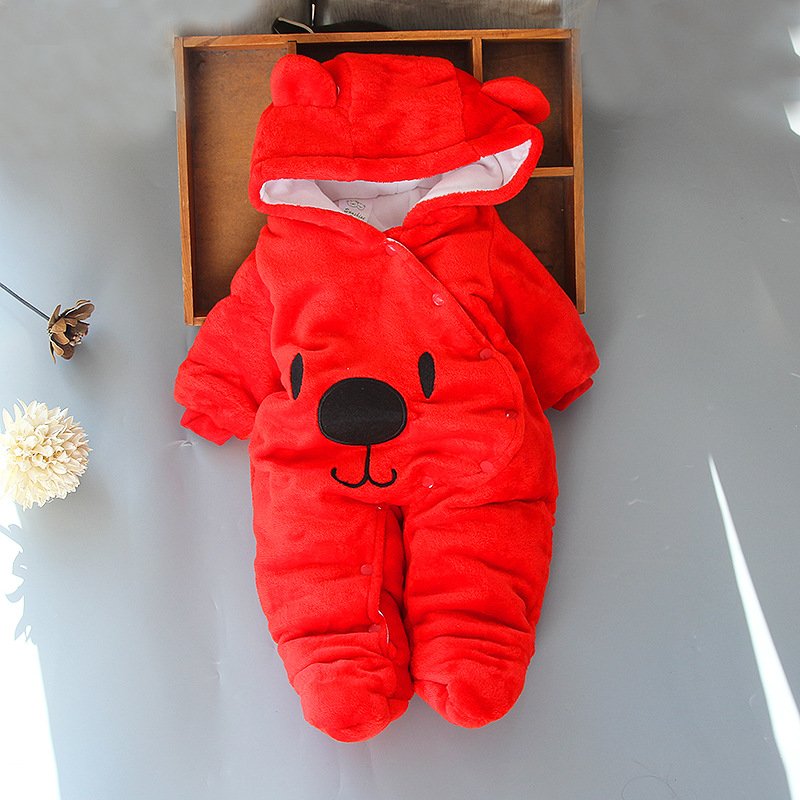 Winter Fleece Baby Rompers Long Sleeve Baby Romper Jumpsuit Clothes Boy Girl Clothing Soft Infant Warm Romper