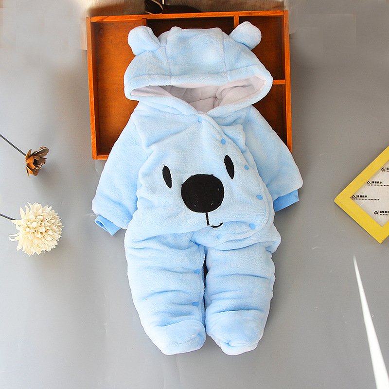 Winter Fleece Baby Rompers Long Sleeve Baby Romper Jumpsuit Clothes Boy Girl Clothing Soft Infant Warm Romper