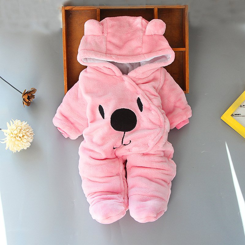 Winter Fleece Baby Rompers Long Sleeve Baby Romper Jumpsuit Clothes Boy Girl Clothing Soft Infant Warm Romper