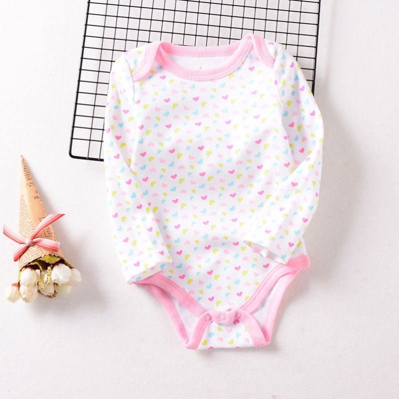 Wholesale Summer New Cotton Short Sleeve Romper Clothes 0-3 Month Infants Children Clothing Boys Girls Baby Unisex Print Knitted