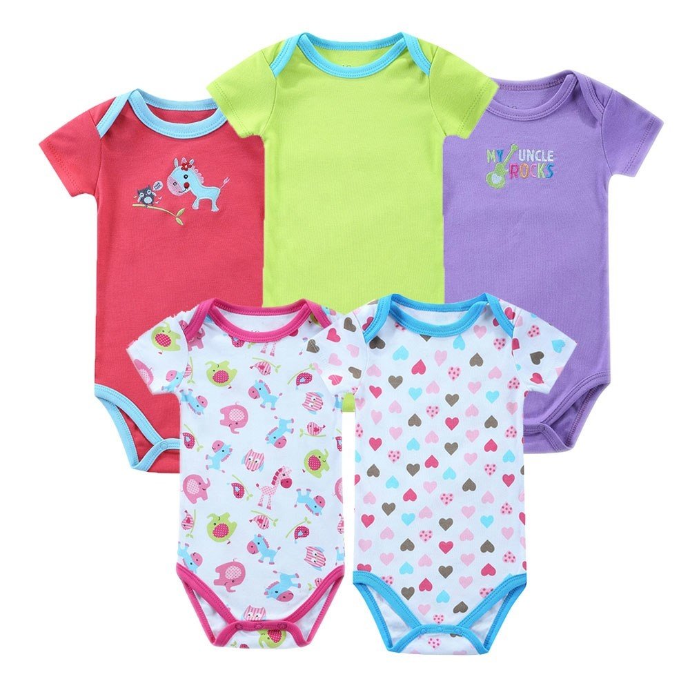 High Quality Baby Rompers with Bio Washed Pre Shrunk and Pre Washed Baby Romper INDIA in Ring Spun Combed Combed Cotton Custom
