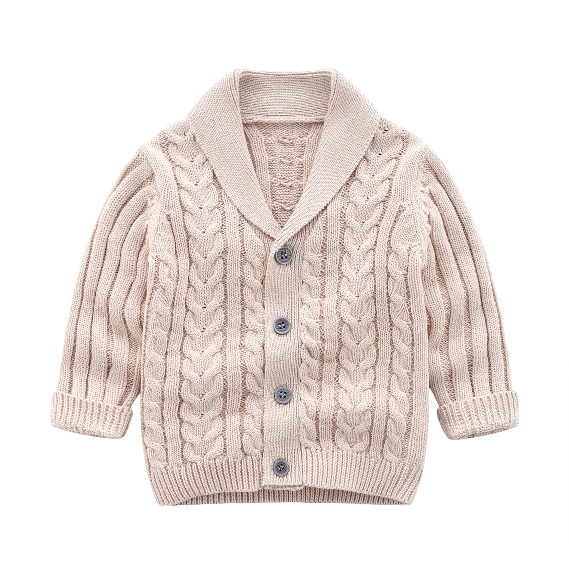 Baby Knitted Coat Autumn Winter New Baby Sweater Knitted Cotton Cardigan Handsome Knitted Coat High Quality