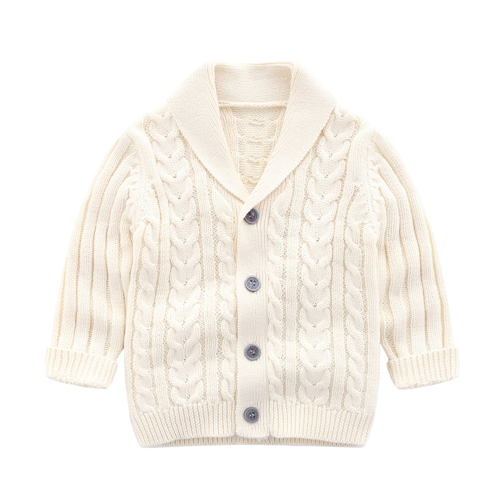 Baby Knitted Coat Autumn Winter New Baby Sweater Knitted Cotton Cardigan Handsome Knitted Coat High Quality