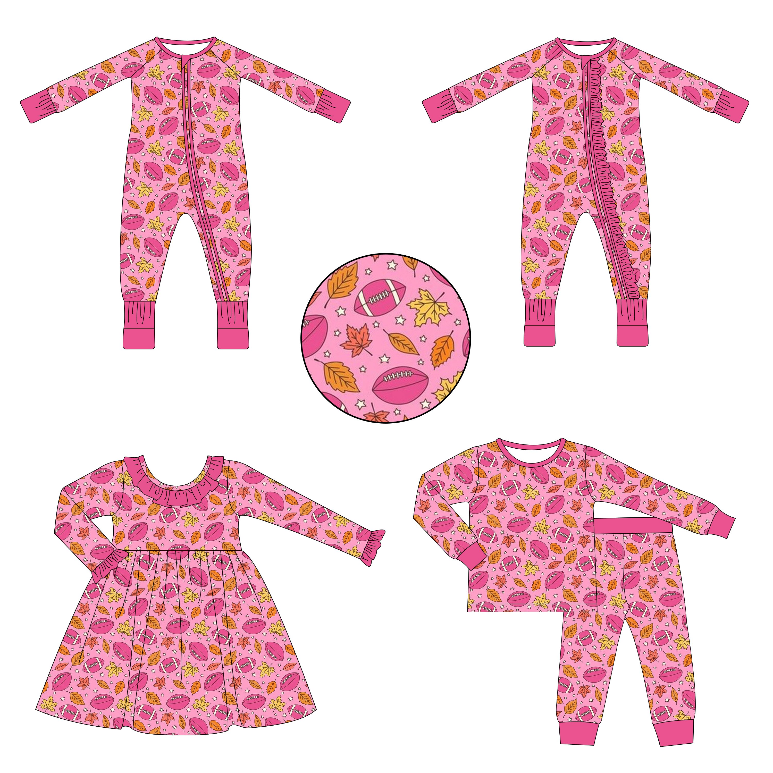 Bamboo Zipper Baby Pajamas Newborn Baby Clothes Clothing Natural Fabric Plain Solid bamboo sleeper Long Sleeves