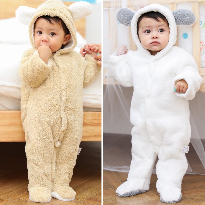 Wholesale Kids Jumpsuits Infant Girls Boys Cosplay Clothes Winter Animal Newborn Baby Rompers