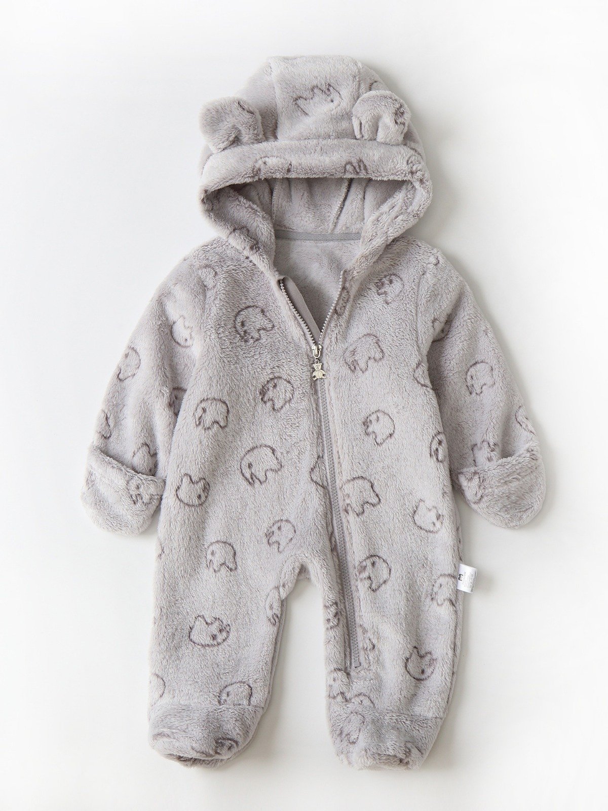 2024 autumn and winter full Long sleeves Cartoon cute Custom hooded baby cotton rompers