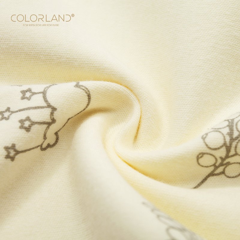 COLORLAND organic cotton baby cloth newborns bodysuit short sleeve baby romper