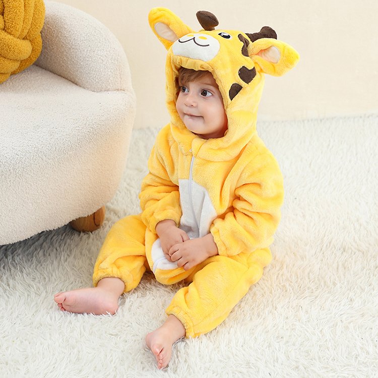 Michley Animal Baby Romper Manufacturer OEM ODM Flannel Material High Quality Repeated Use Babies Jumpsuit Romper
