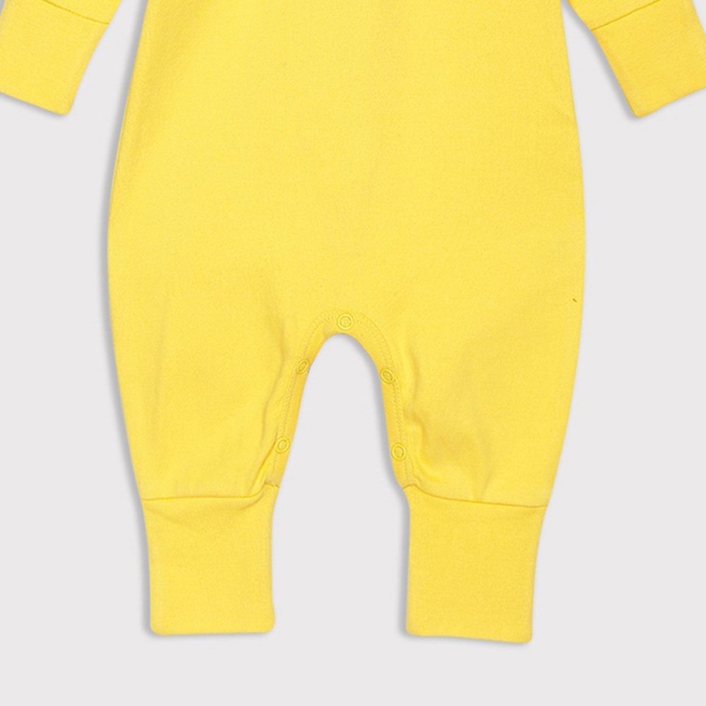 High. Quality Baby 100% cotton romper Summer / New Collection For Baby Rompers / Baby Yellow Solid Pure Organic Cotton Rompers