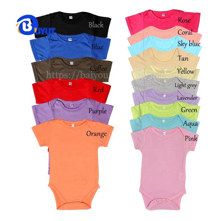Factory custom Flutter sleeves baggy infant bubble rompers 100% Polyester blank onesie summer for babies
