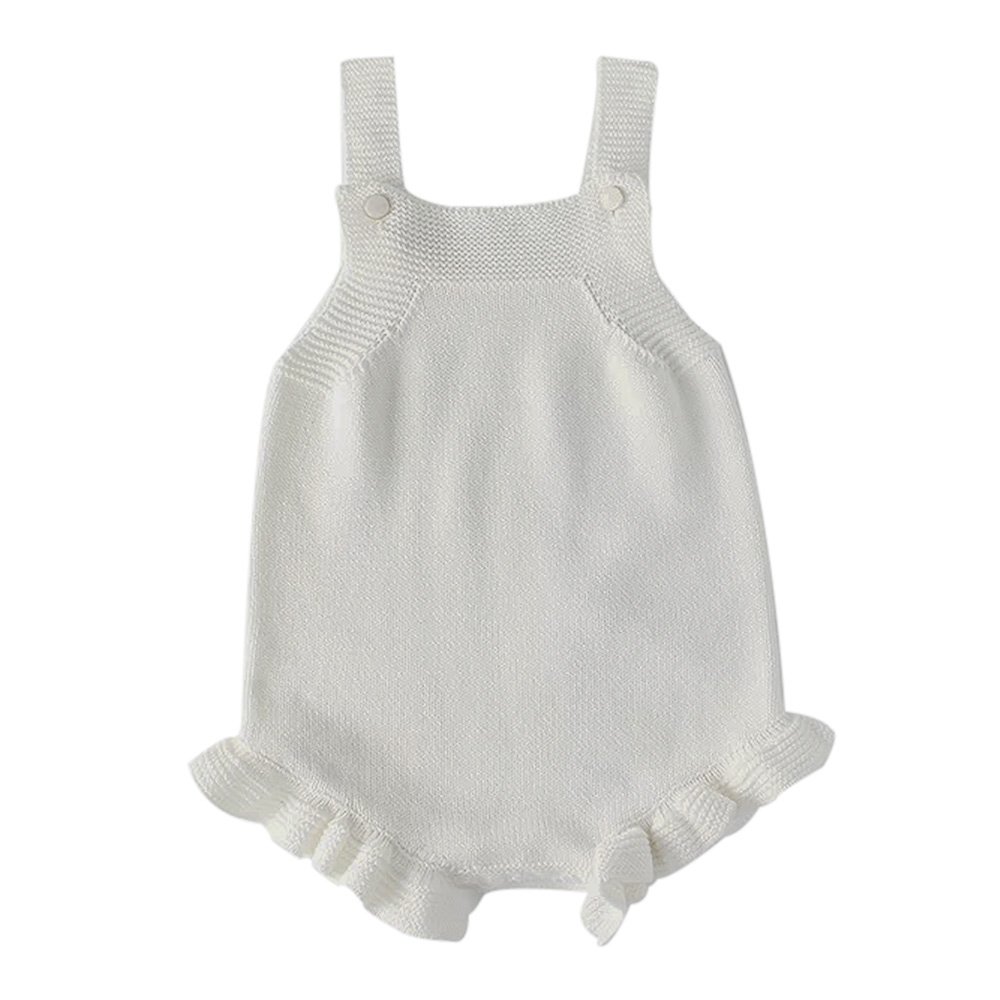 Custom Summer infant romper organic cotton kids jumpsuit clothing baby boy girl sleeveless baby knitted romper