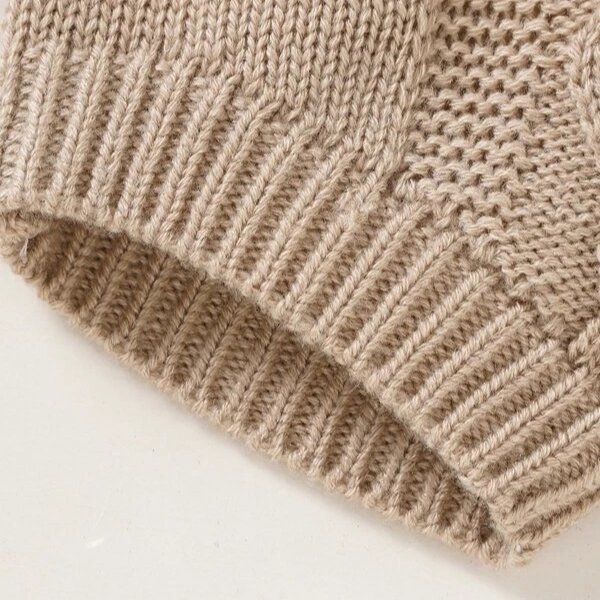 Manufacturers Baby Cable Knit Overall Organic Cotton Knit Baby Romper With Hat