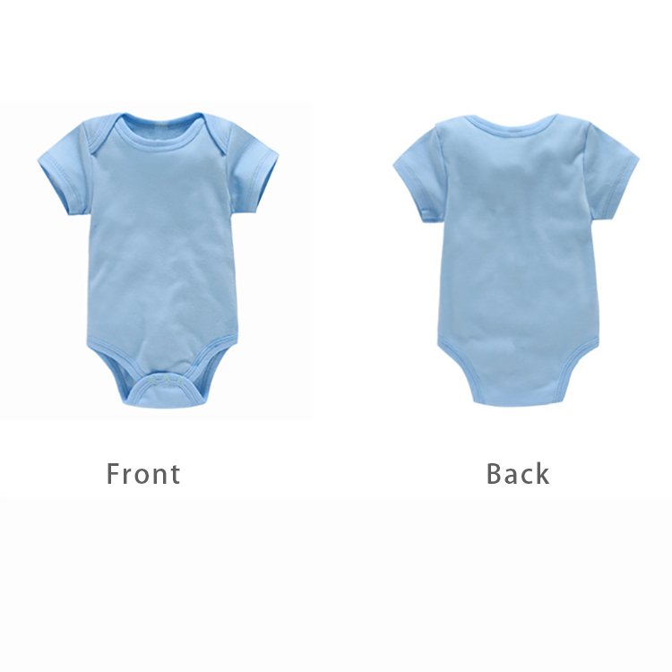 Baby Summer Round Neck Solid Color Romper Clothing Boys Girls Modal Cotton Newborn Bodysuit