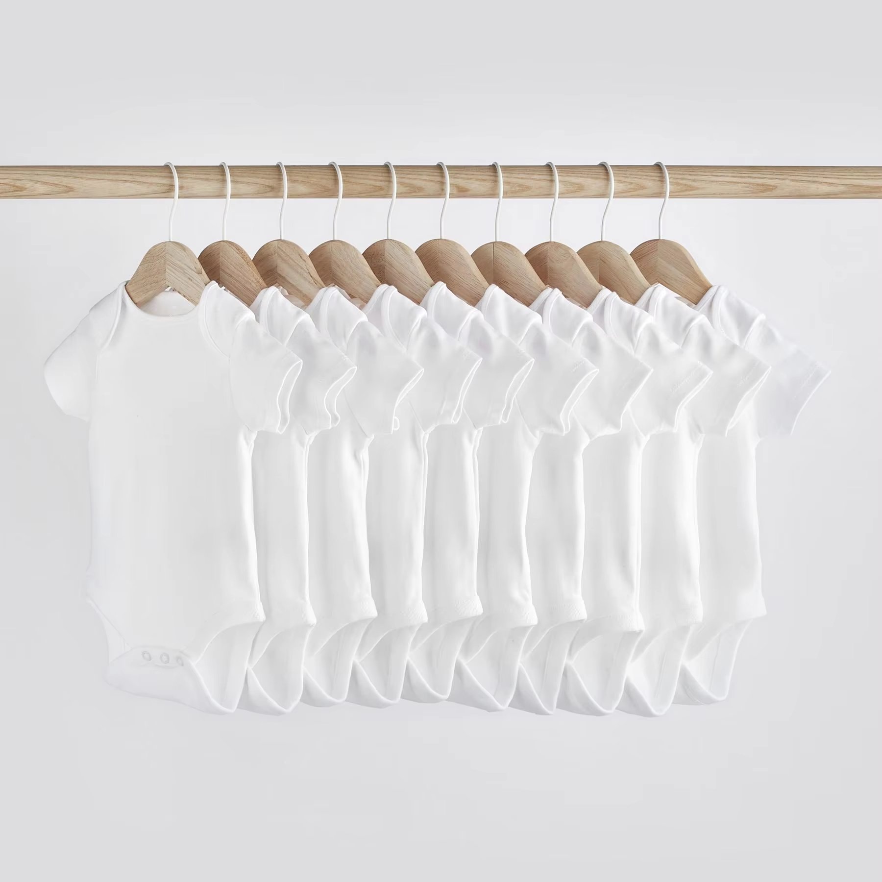 Baby Romper Clothes 100 Organic Cotton Rompers Newborn Body Bodysuit White Essential Baby Short Sleeve Bodysuits For Babies