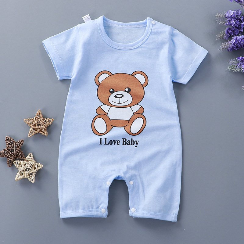 Wholesale New Arrival Cheap Price Newborn Short Sleeve Kids T shirt Clothings Sets Baby Rompers for Boys and Girls