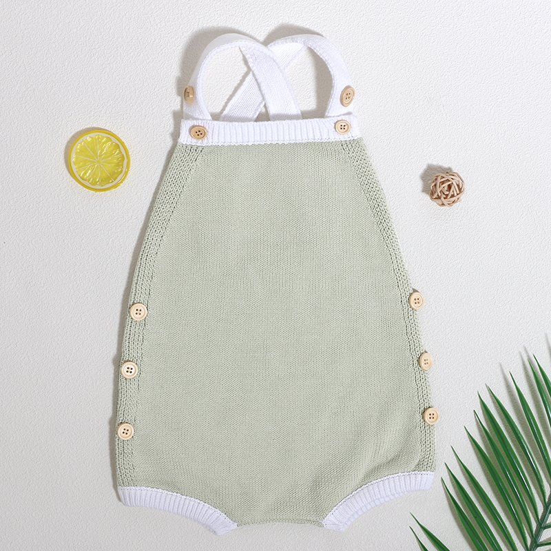 New Products Cotton Baby Clothes Light Color Soft Skin Friendly Sleeveless Infant Bodysuit Summer Cool Baby Rompers