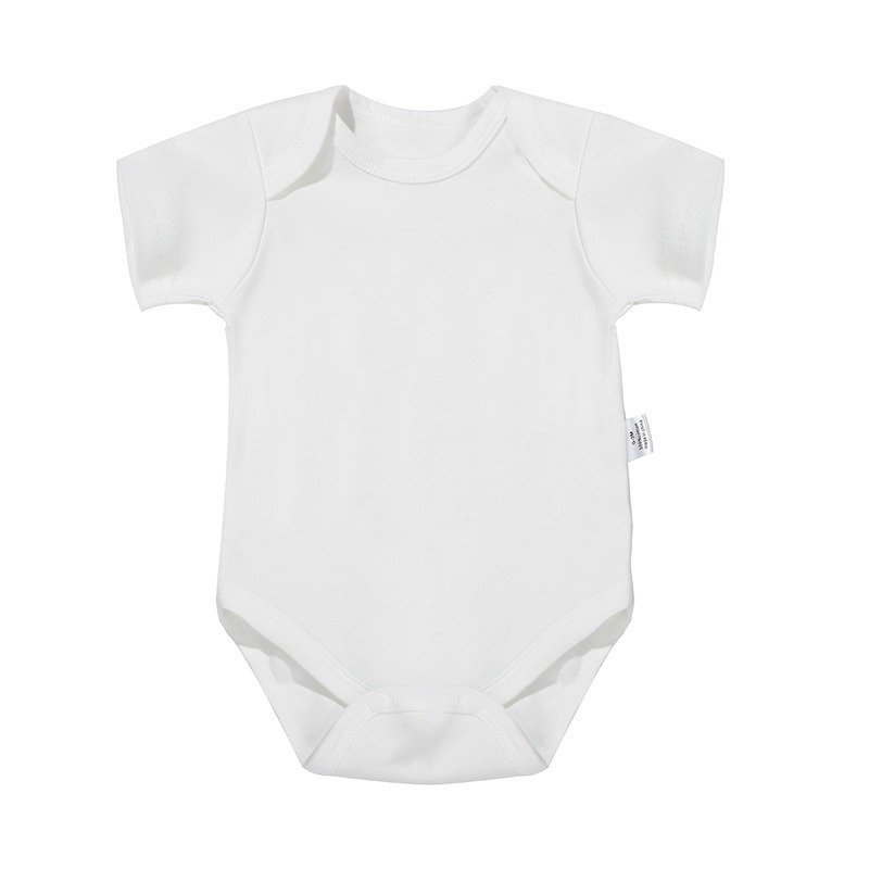 Wholesale onesie baby clothes colorful blanks white 100% organic combed cotton custom printed short sleeve onesie baby bodysuit