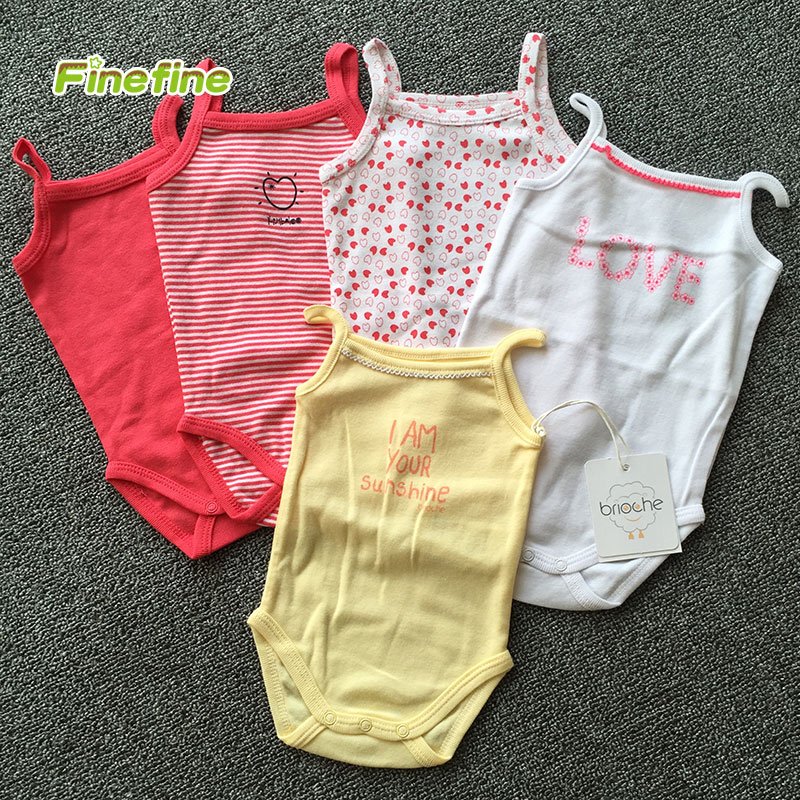 Cheap Price Summer Newborn Baby Clothes Cotton Knitted Baby Romper In Stock