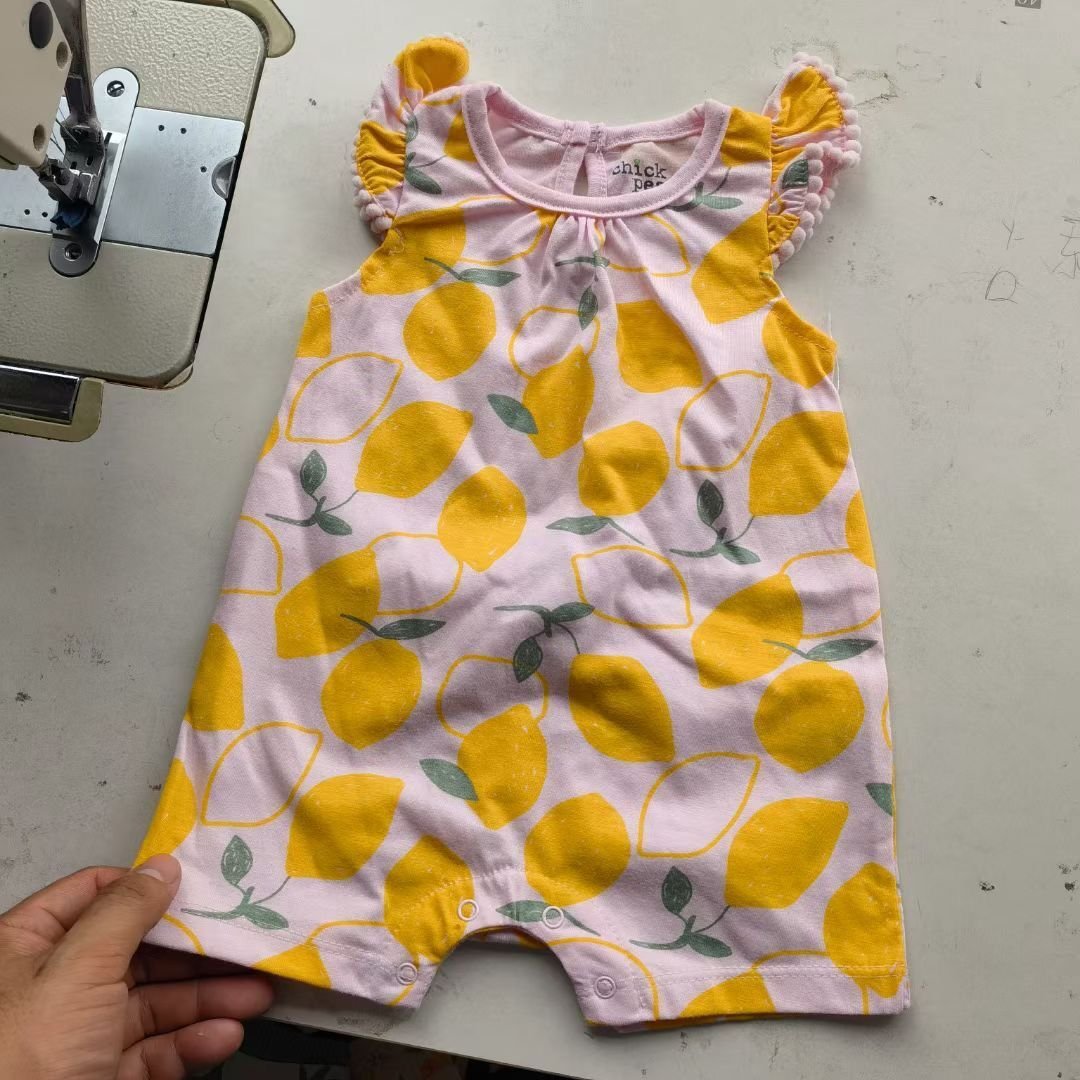 onesie wholesale blank clothes baby bubble romper 100% cotton sexy baby girl boy clothes clothings romper random d