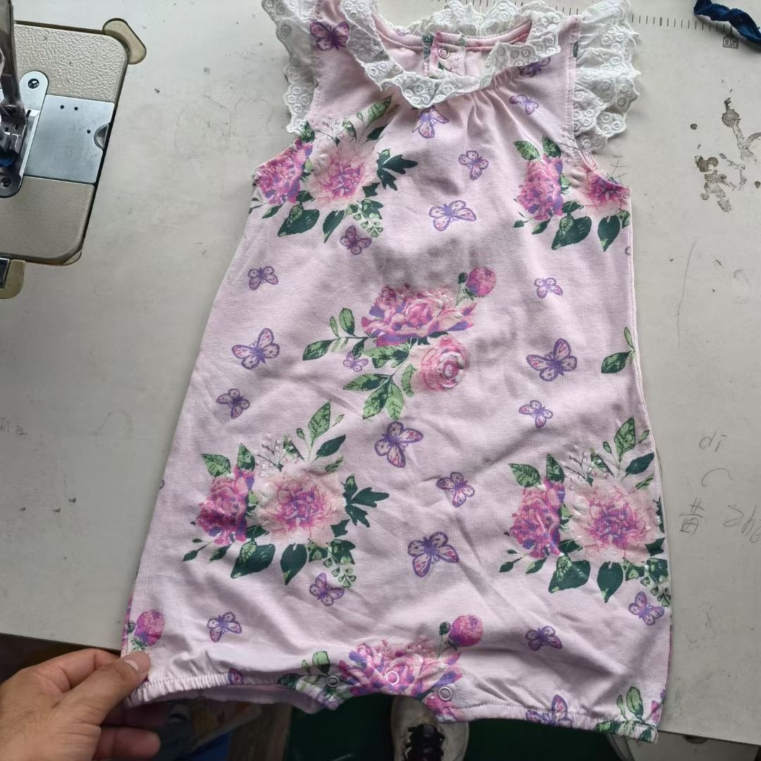 onesie wholesale blank clothes baby bubble romper 100% cotton sexy baby girl boy clothes clothings romper random d