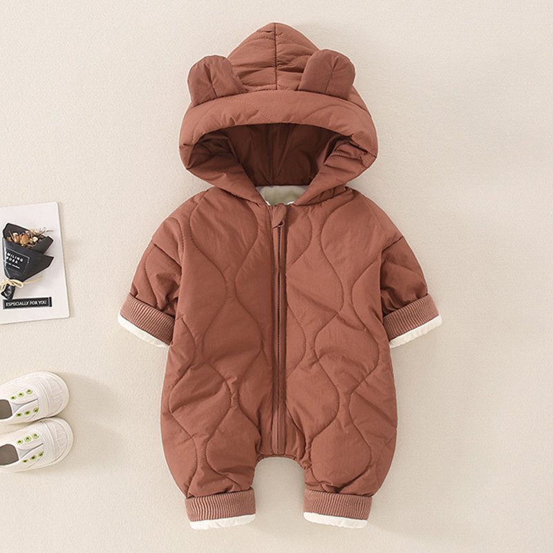 Newborn Baby Clothes Autumn Winter Baby Jumpsuit Baby Rompers Warm Clothes Thick Clothes Cute Style High Quality Onesie Pajamas
