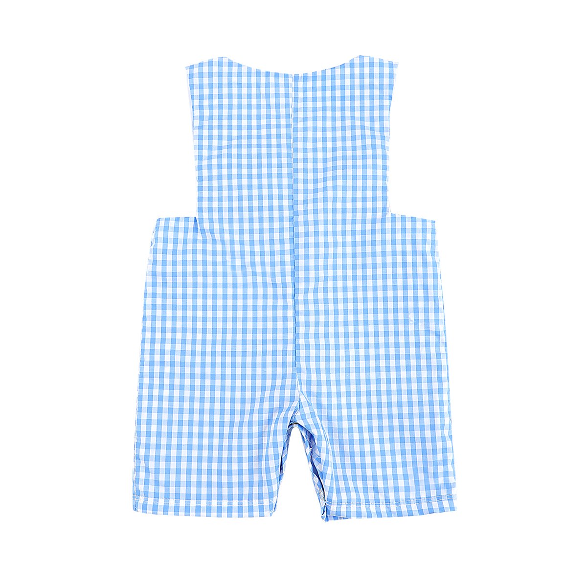 Puresun Newborn Baby Clothes Knit Cotton Plaid Fabric Smocked Children Clothing Set Baby Romper