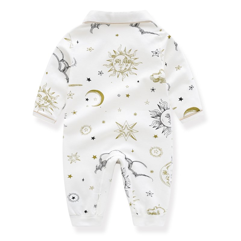 AustinBella boutique baby boys' clothes 100% cotton high quality baby winter jumpsuit baby boy romper designer custom print