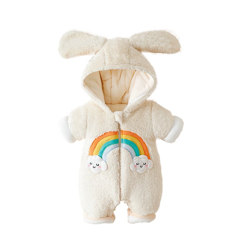 Winter Baby Romper Toddler Fleece Thick Outwear keeping warm One Piece Clothing Infant Jumpsuit