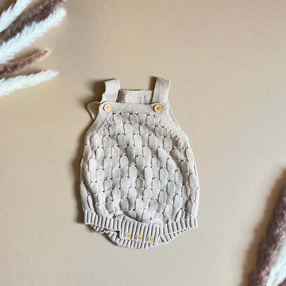 Wholesale Baby Clothing Custom Summer Knit Sleeveless Organic Cotton Baby Romper