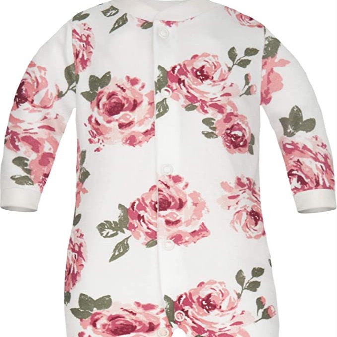 Hot Selling Cotton Baby Rompers Newborn Jumpsuits Rompers Zipper Babies Sleepsuit Soft Floral Print Infant Clothes For Sale