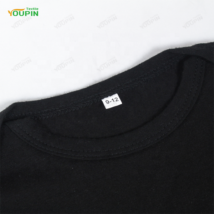 Heat Transfer Vinyl Custom Black Baby Onesie Blank Polyester Cotton Feel Short Sleeve Unisex Baby Romper