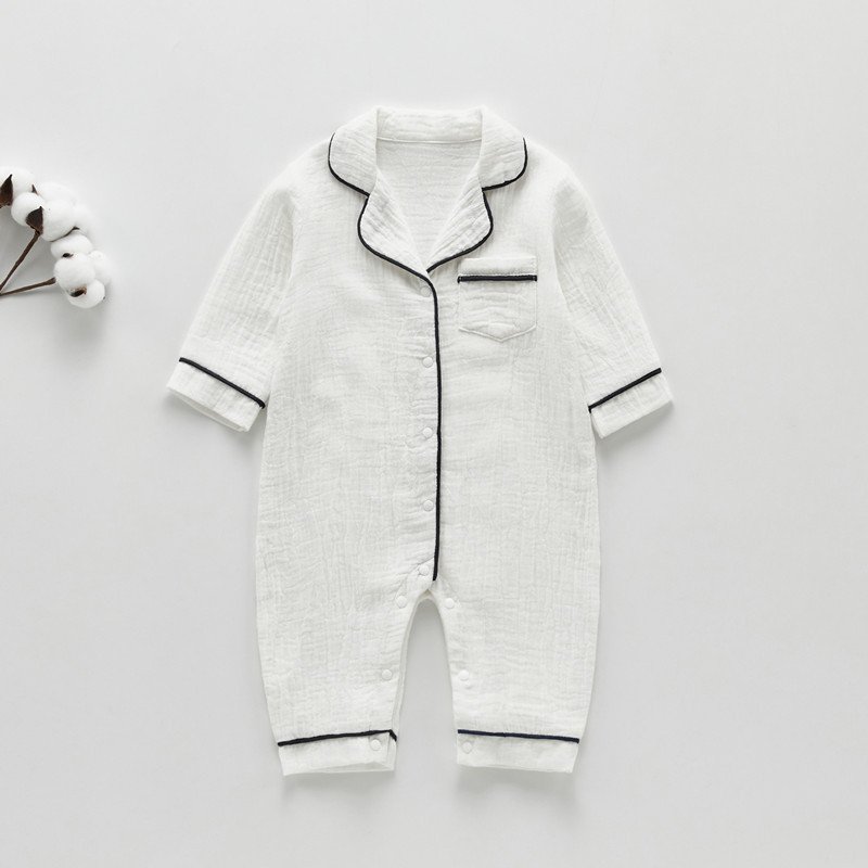 Ms-29 Infant Newborn Baby Rompers 6-12 Months Bodysuits Pocket Buttons Wholesale Kids Pyjamas for Girls and Boys