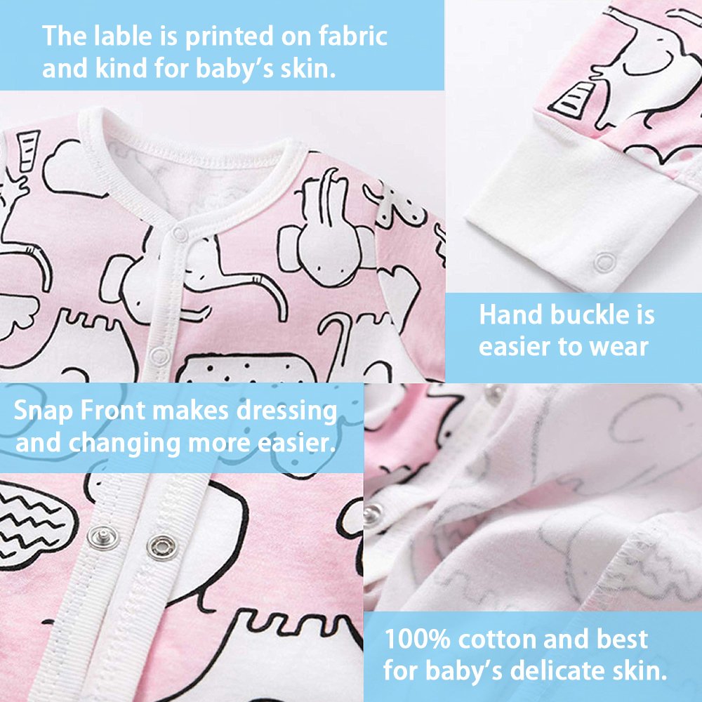 Factory Direct Low MOQ Baby Jumpsuit 95% Bamboo Viscose Footie Rompers with Zipper Plain Baby Romper
