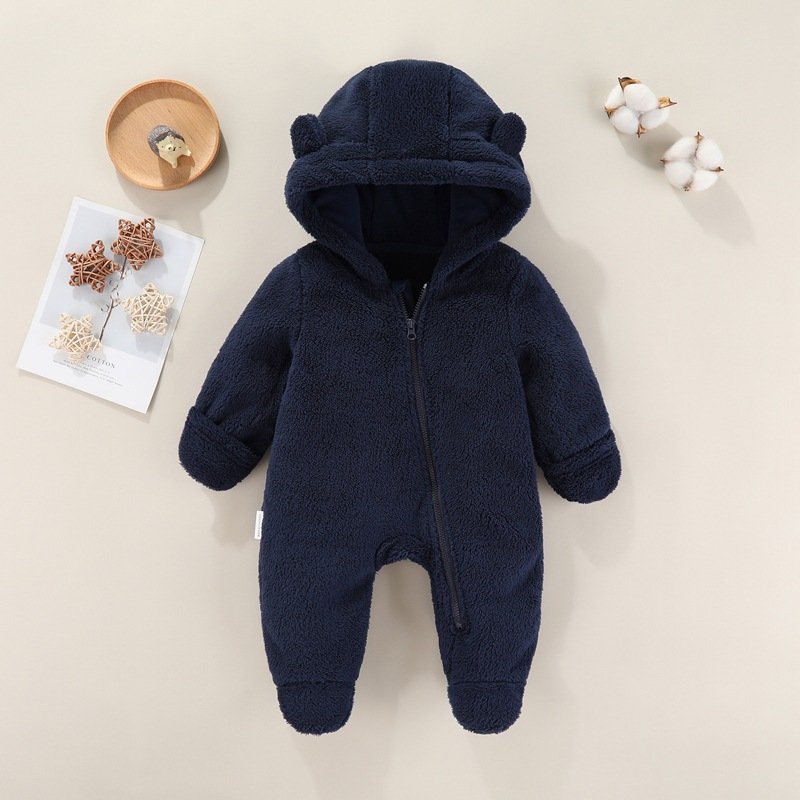 Newborn Baby Jumpsuit 100% Polyester Fiber Simple Style Baby Romper Seven Colors Available For Children Sleepsuit
