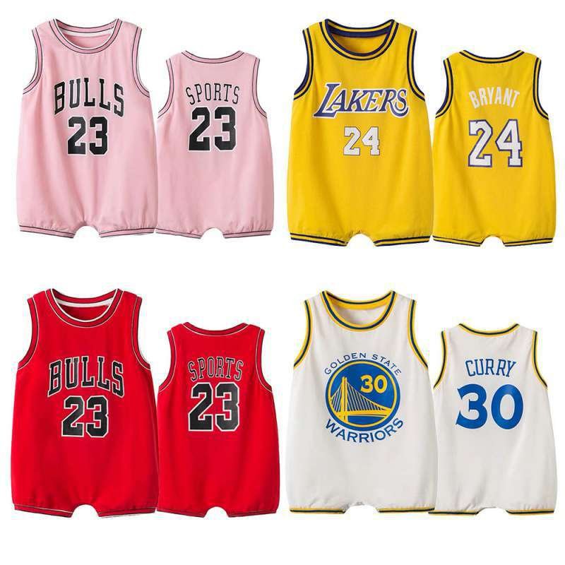 Cheap wholesale Newborn baby clothes soft cotton N B A designs infants baby rompers