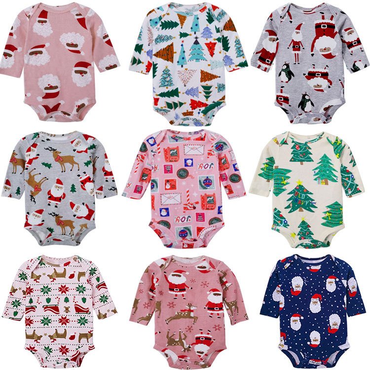 Unisex Double Zipper Baby Romper Printing Cotton for Autumn and Spring Night Wear-ODM