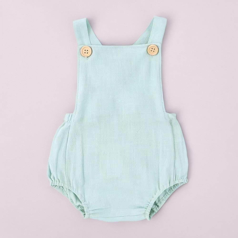 OEM Hot Selling Products Toddlers Jumpsuit Solid Color Summer Baby Suspender Clothes Cotton Hemp Suspender Clothes Baby Romper