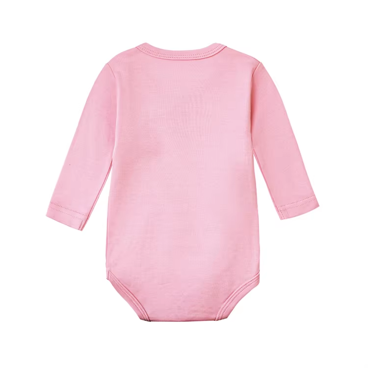 100%cotton spring autumn long sleeve bodysuit blank cotton onesies baby clothes 0-24M newborn baby rompers