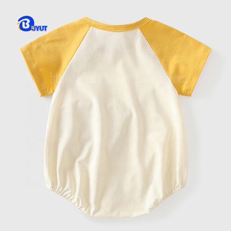 Factory unisex Baby Romper Sublimation 100 Polyester Infant Tshirt Casual Oversized One-Piece Raglan Sleeve Summer Bodysuits