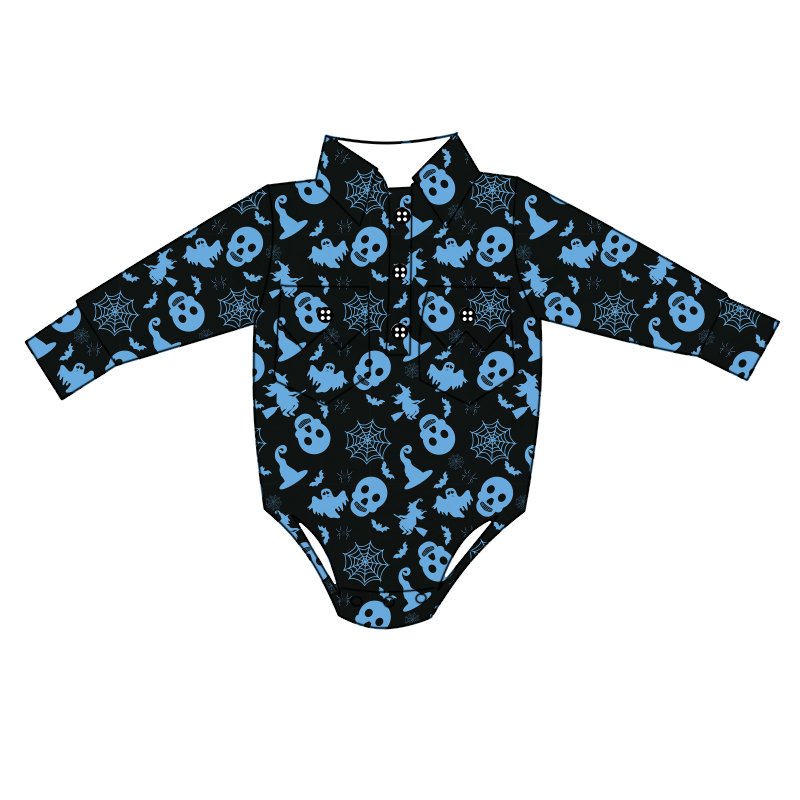 QINGLI Boutique Children's Wholesale fashion romper baby girl summer romper pattern free set halloween baby romper