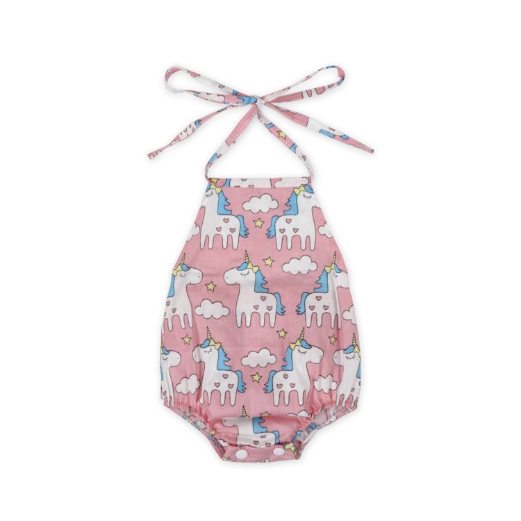 baby girl romper Sleeveless Romper Bodysuit Crossback Strap Jumpsuit Overall Shorts One Piece Outfit newborn baby romper
