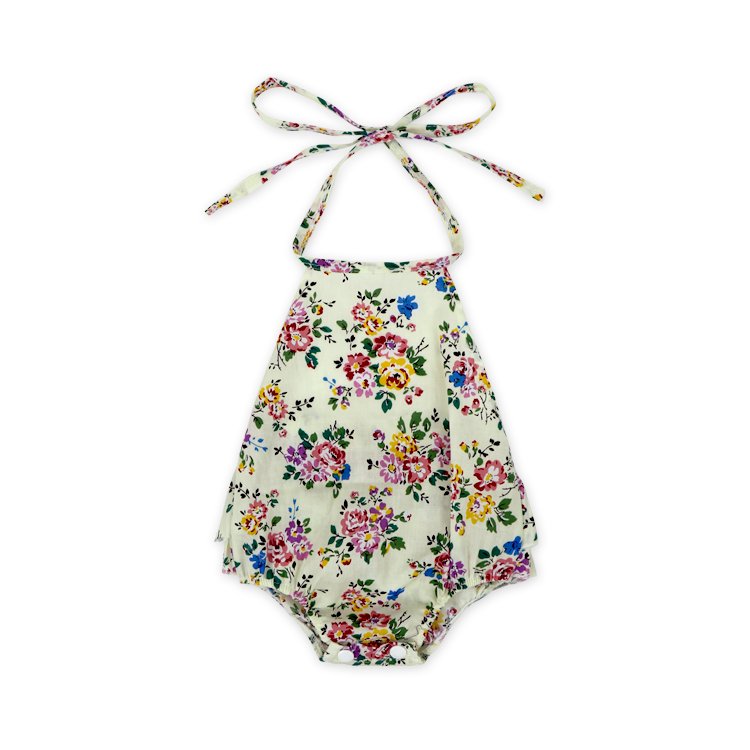 baby girl romper Sleeveless Romper Bodysuit Crossback Strap Jumpsuit Overall Shorts One Piece Outfit newborn baby romper