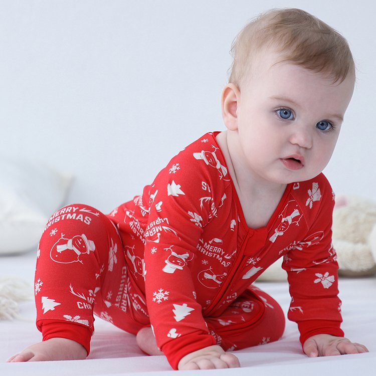 MICHLEY Custom Animal Print Girl Baby Romper 95% Bamboo Viscose 5% Spandex Long Sleeve Plain Design ODM Supply for Clothes