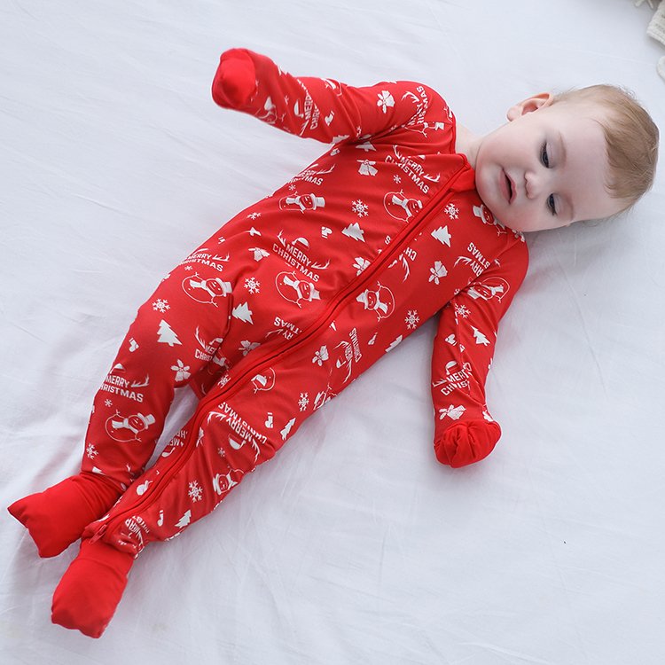 MICHLEY Custom Animal Print Girl Baby Romper 95% Bamboo Viscose 5% Spandex Long Sleeve Plain Design ODM Supply for Clothes