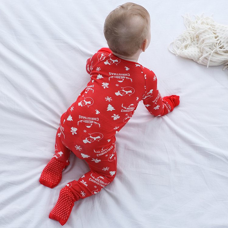 MICHLEY Custom Animal Print Girl Baby Romper 95% Bamboo Viscose 5% Spandex Long Sleeve Plain Design ODM Supply for Clothes