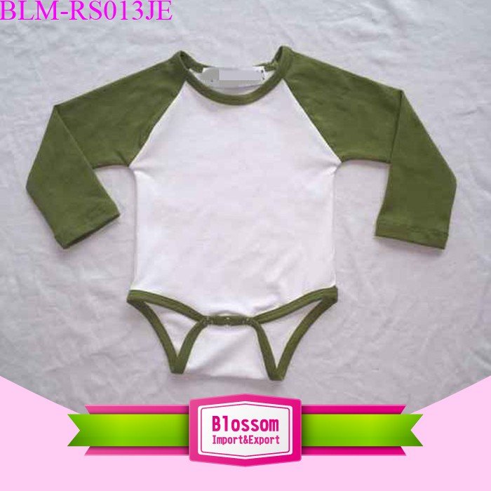 Fashion infant cotton raglan sleeve toddler romper baby shower gift cute baby raglan pink new born baby's clothes