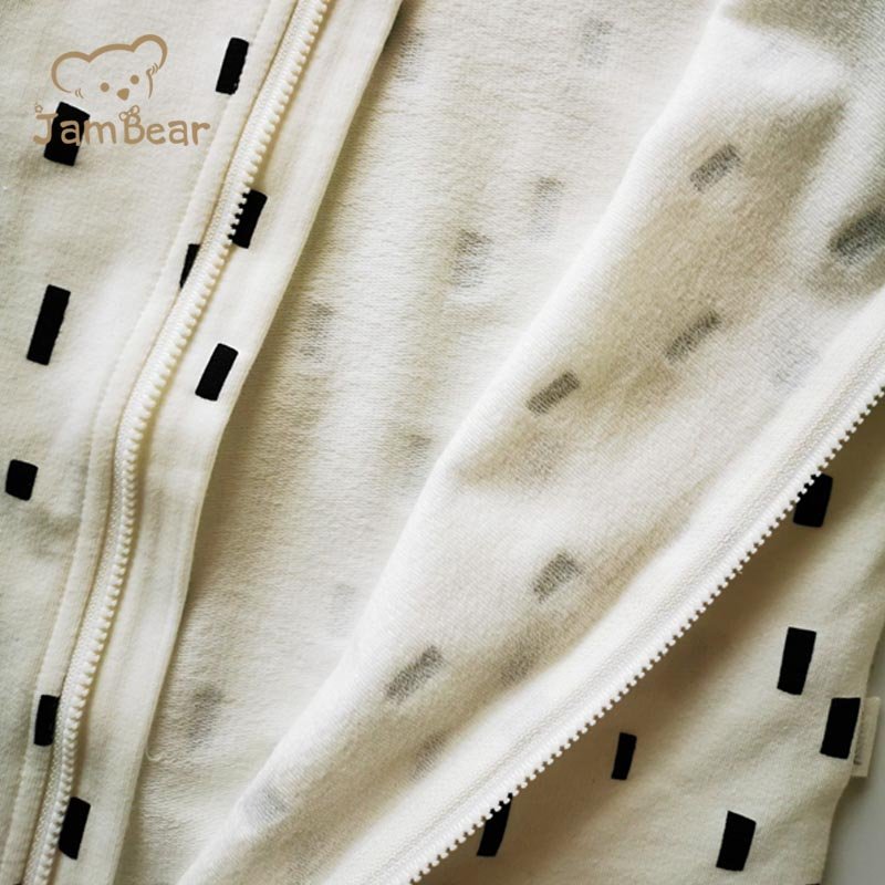 Organic cotton Baby romper custom sleepsuit zip customize newborn footie sleepwear eco friendly baby two way zip sleepsuit